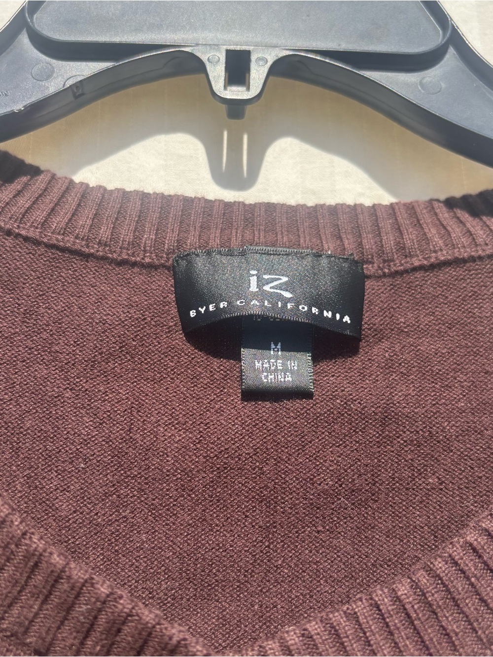 Y2K Byer California Dark Brown Cropped Button-Front Cardigan - Picture 2 of 4